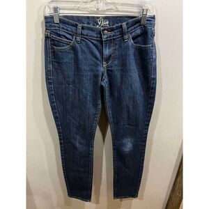 Old Navy Womens Jeans 2 Blue The Diva Straight Mid Rise Denim Festival